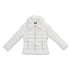 Piumino bianco con pelliccia sintetica Lora Ferres, Abbigliamento Donna, SKU j613000034, Immagine 0